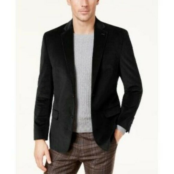 Lauren Ralph Lauren Black Corduroy Sport Coat 40L